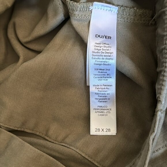 Du/er 28 x 28 Brown/Green Jogger Pants - Picture 5 of 8